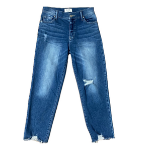 Letter to Juliet LTG Distressed Straight Leg Cropped Jeans Size 26